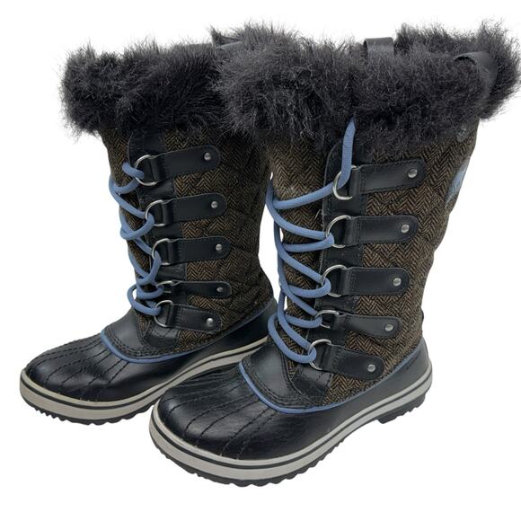 Sorel Tofino Tall Winter Boots Women Size 6 Snow Waterproof Herringbone - Picture 1 of 12